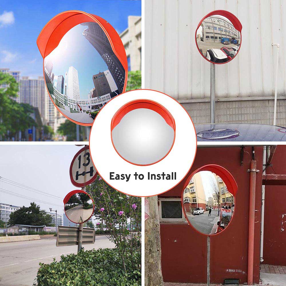 Yescom 23in Convex Mirror Fish Eye Mirror for Driveway Safety