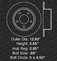 Max Brakes Rear E-Coated Slotted Drilled Rotors Elite Brake Rotors SY021082