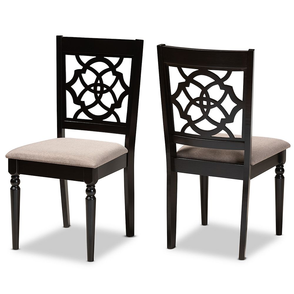 Baxton Studio Renaud Dining Chair 2-piece Set