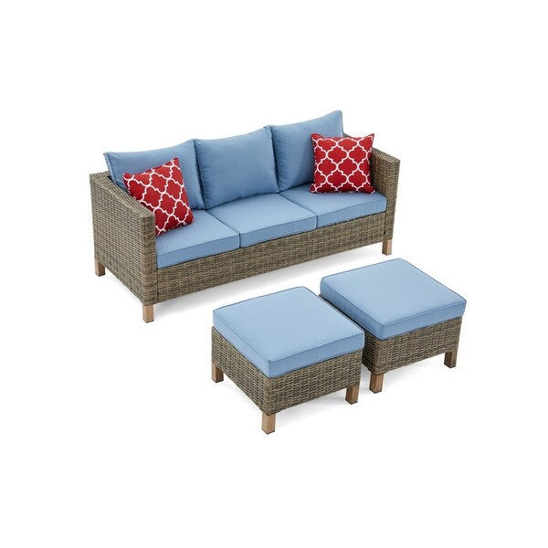 9 Piece Sectional Seating Group with Cushions