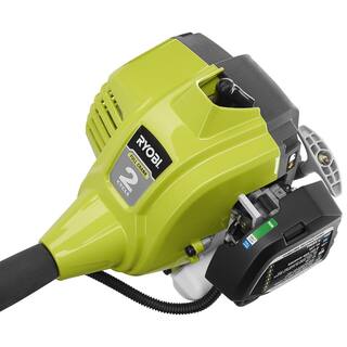 RYOBI 25 cc 2-Stroke Attachment Capable Full Crank Curved Shaft Gas String Trimmer RY252CS