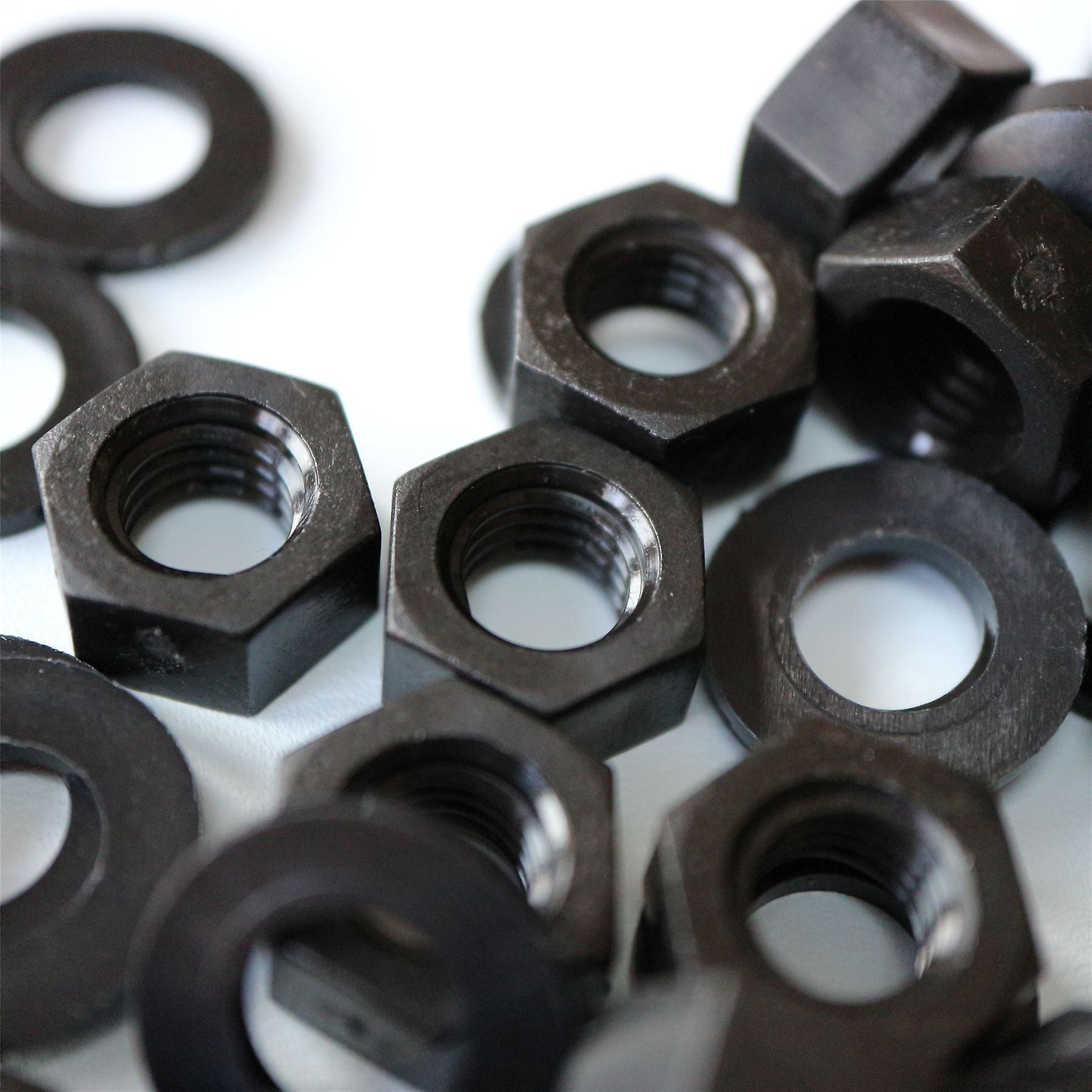 20x Black Pan Head， (PP)， M8 x 20mm， Plastic Bolts， Nuts and Washers - Screws