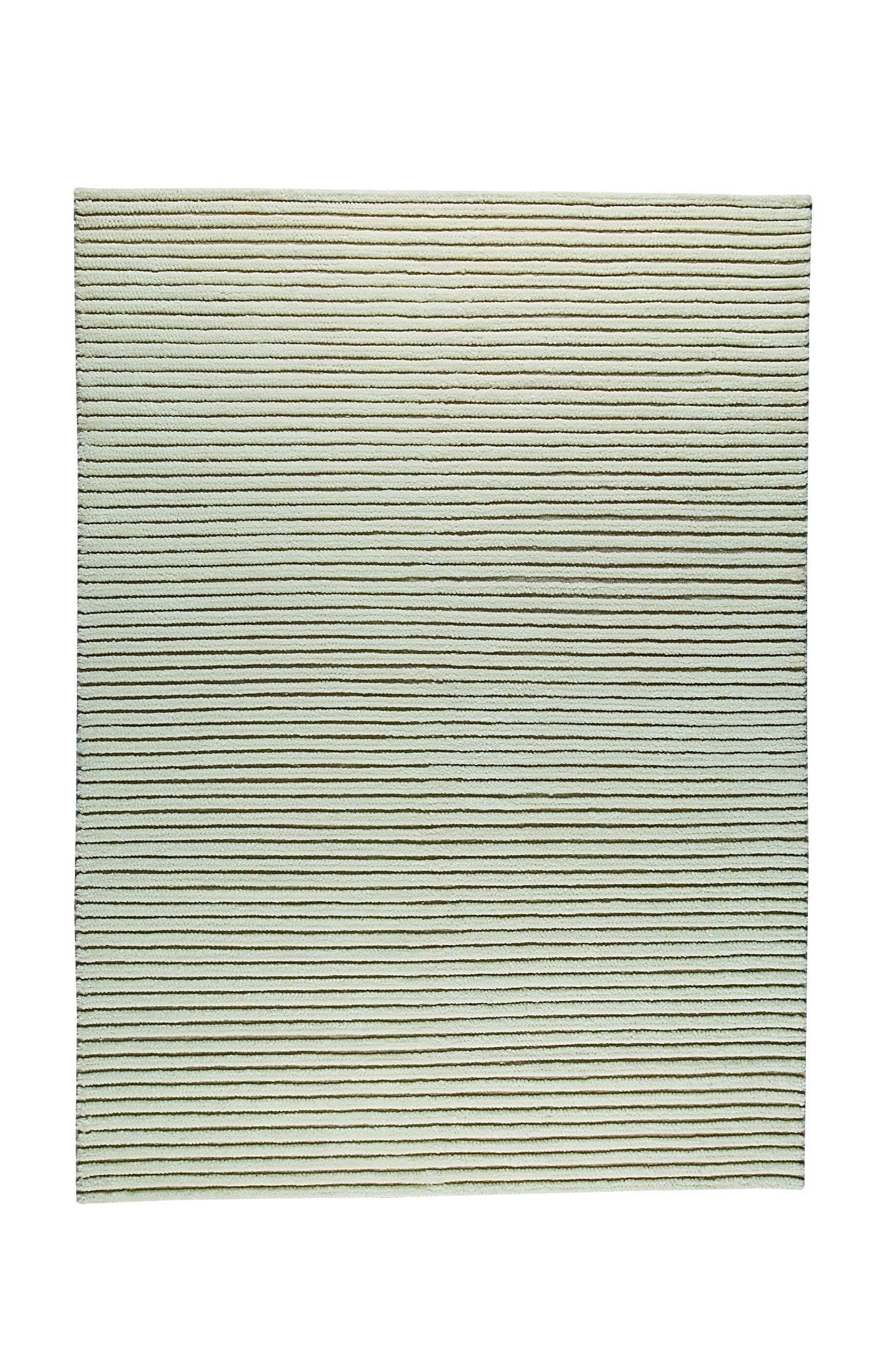 Goa Collection New Zealand Wool Area Rug in White