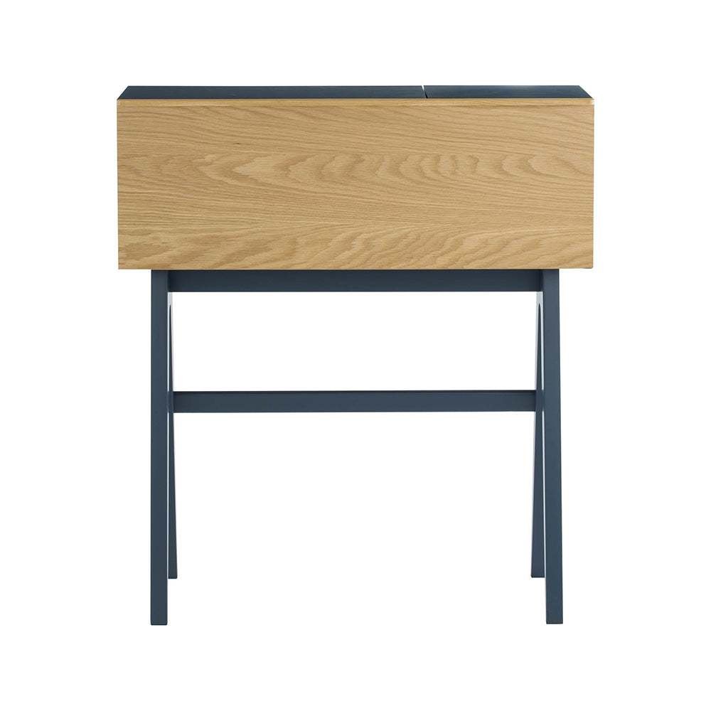 VALEN Study Desk 96cm - Blue Space & Oak