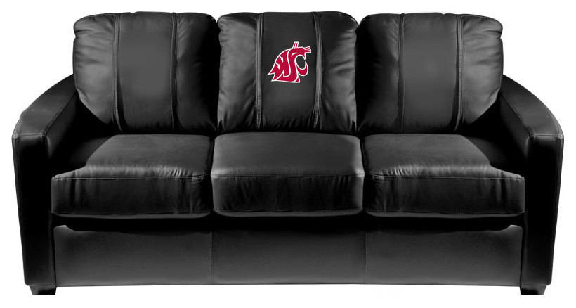 Washington State Cougars Stationary Sofa Commercial Grade Fabric   Contemporary   Sofas   by DreamSeats LLC  Houzz