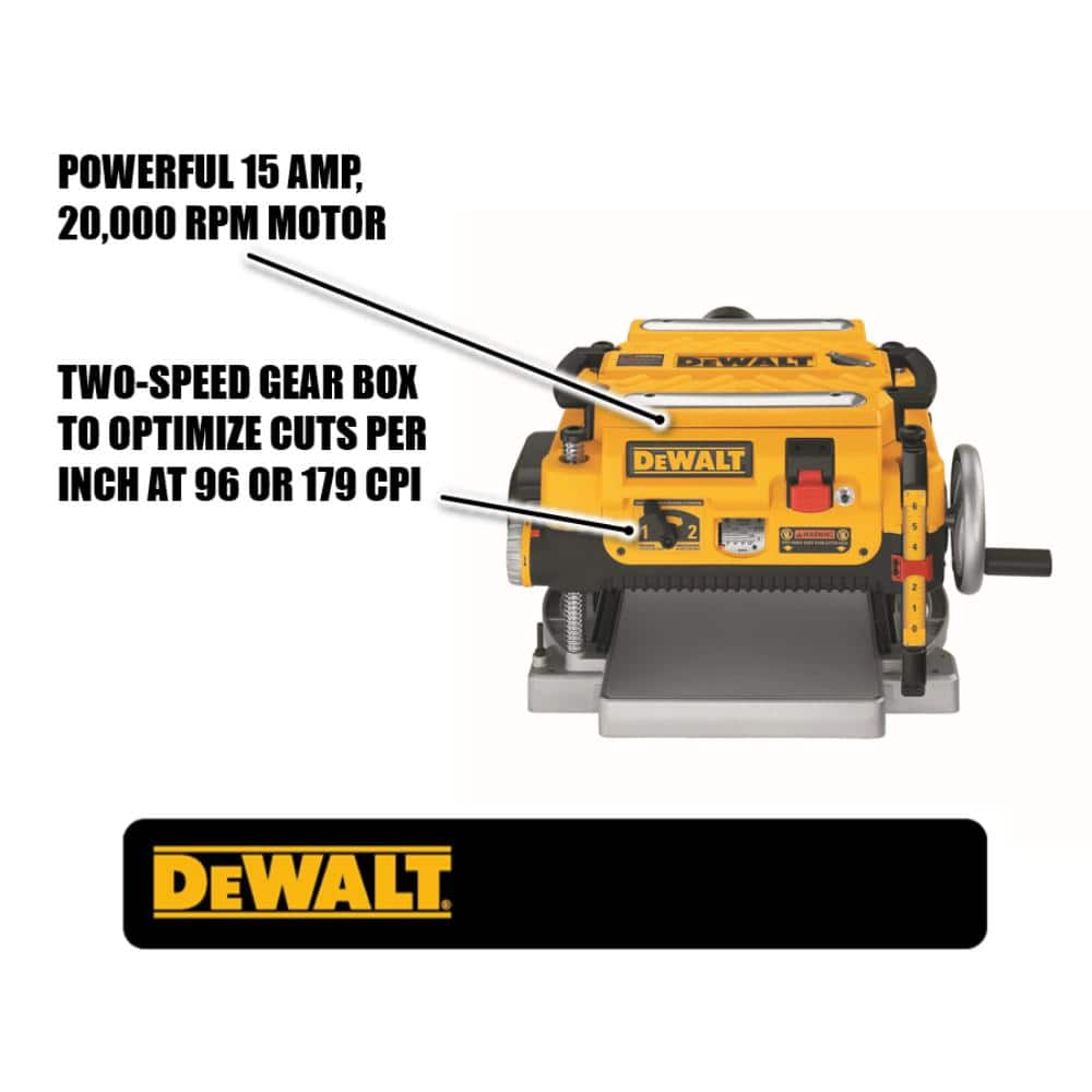 DEWALT 15 Amp Corded 13 in. Planer DW735