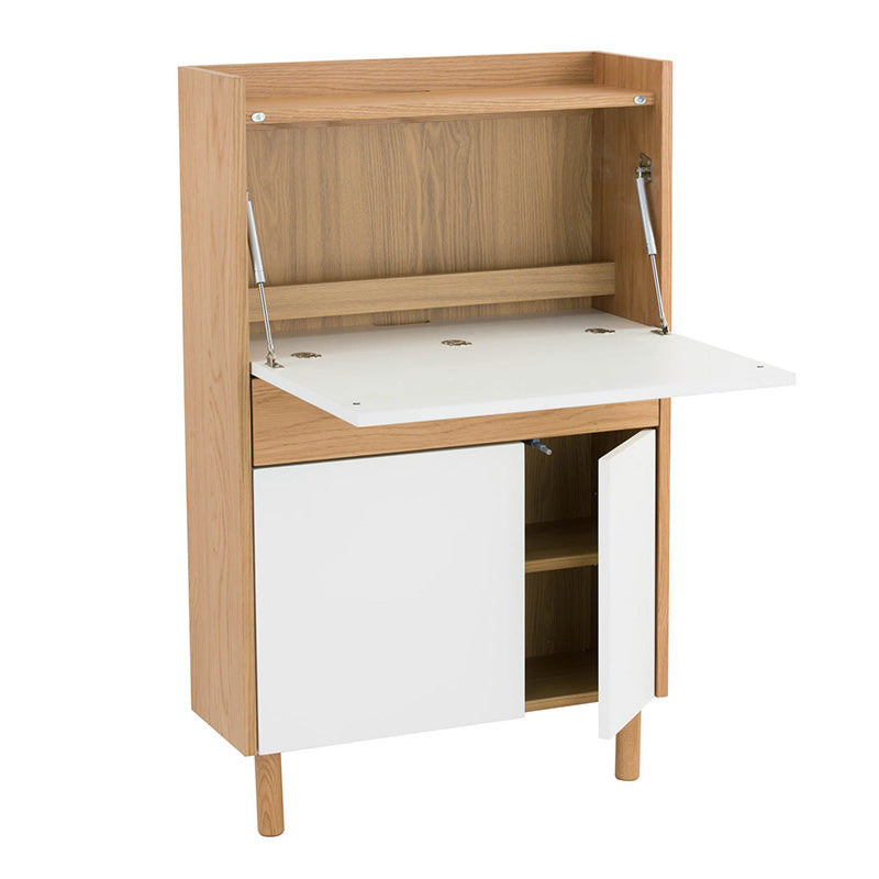 BARTON Study Desk 71cm - Natural & White