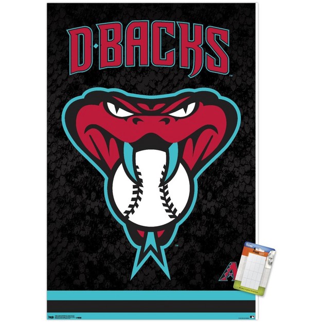 Trends International Mlb Arizona Diamondbacks Snake Head Logo Unframed Wall Poster Prints