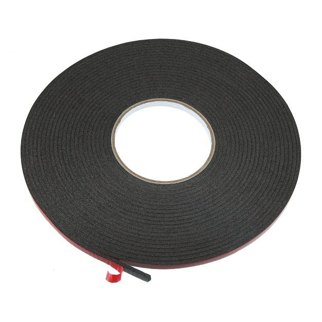 Unique Bargains Car Waterproof Double Sided Sponge Tape Red Black 1 Pc