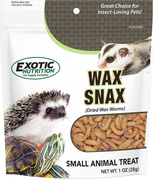 Exotic Nutrition Wax Snax Small Animal Treats， 1-oz bag