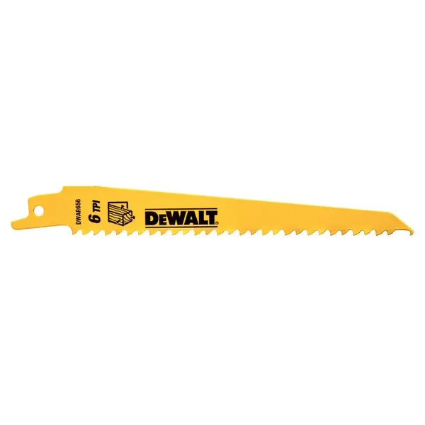 DEWALT 6 6TPI Bi-Metal Reciprocating Saw Blade