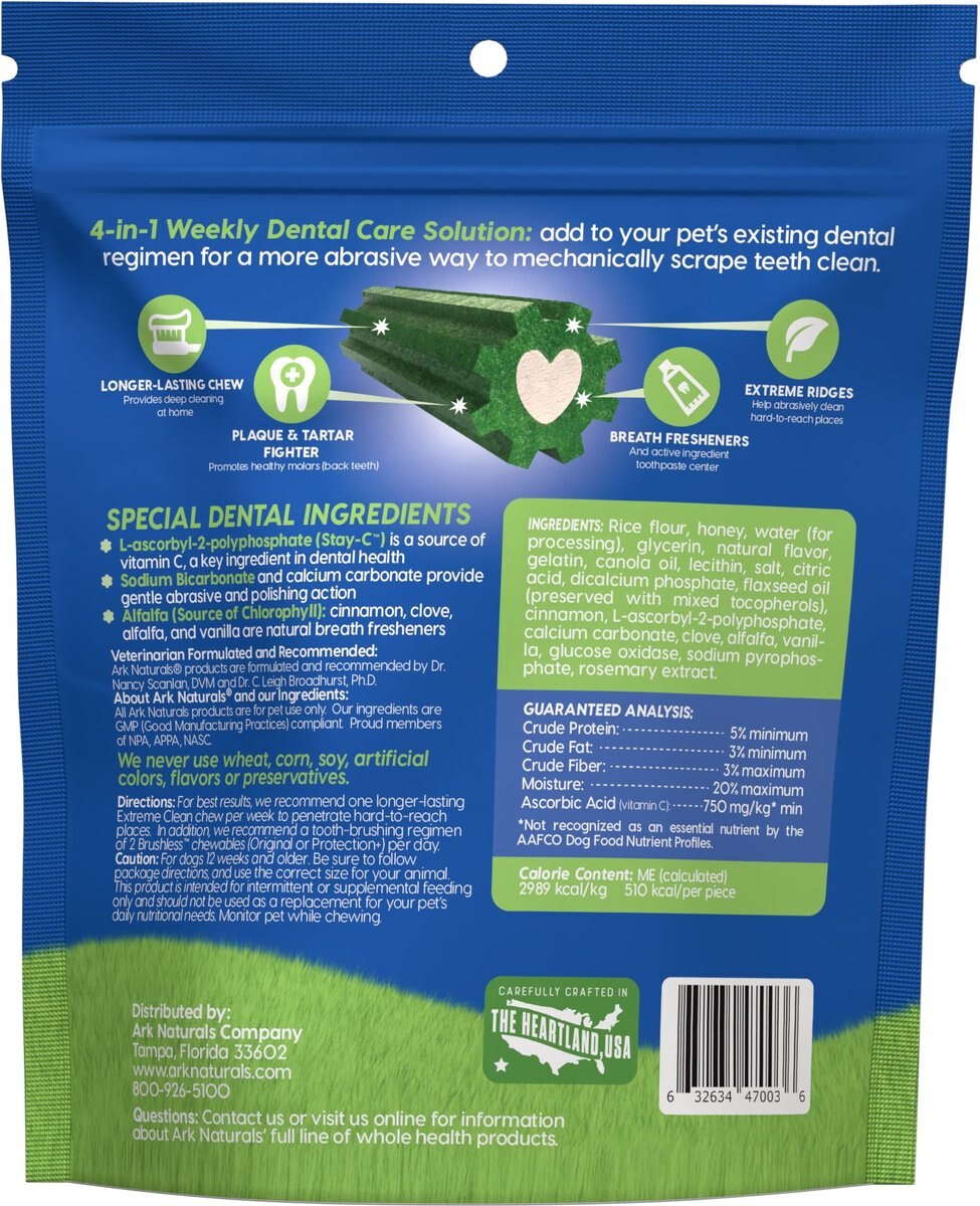 Ark Naturals Extreme Clean Brushless Dog Toothpaste， Large， 18-oz bag