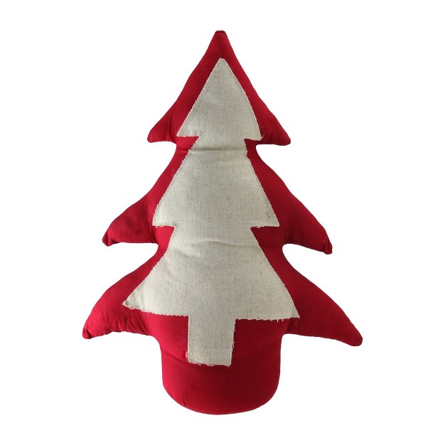 Red And White Contemporary Christmas Tree Tabletop Decor