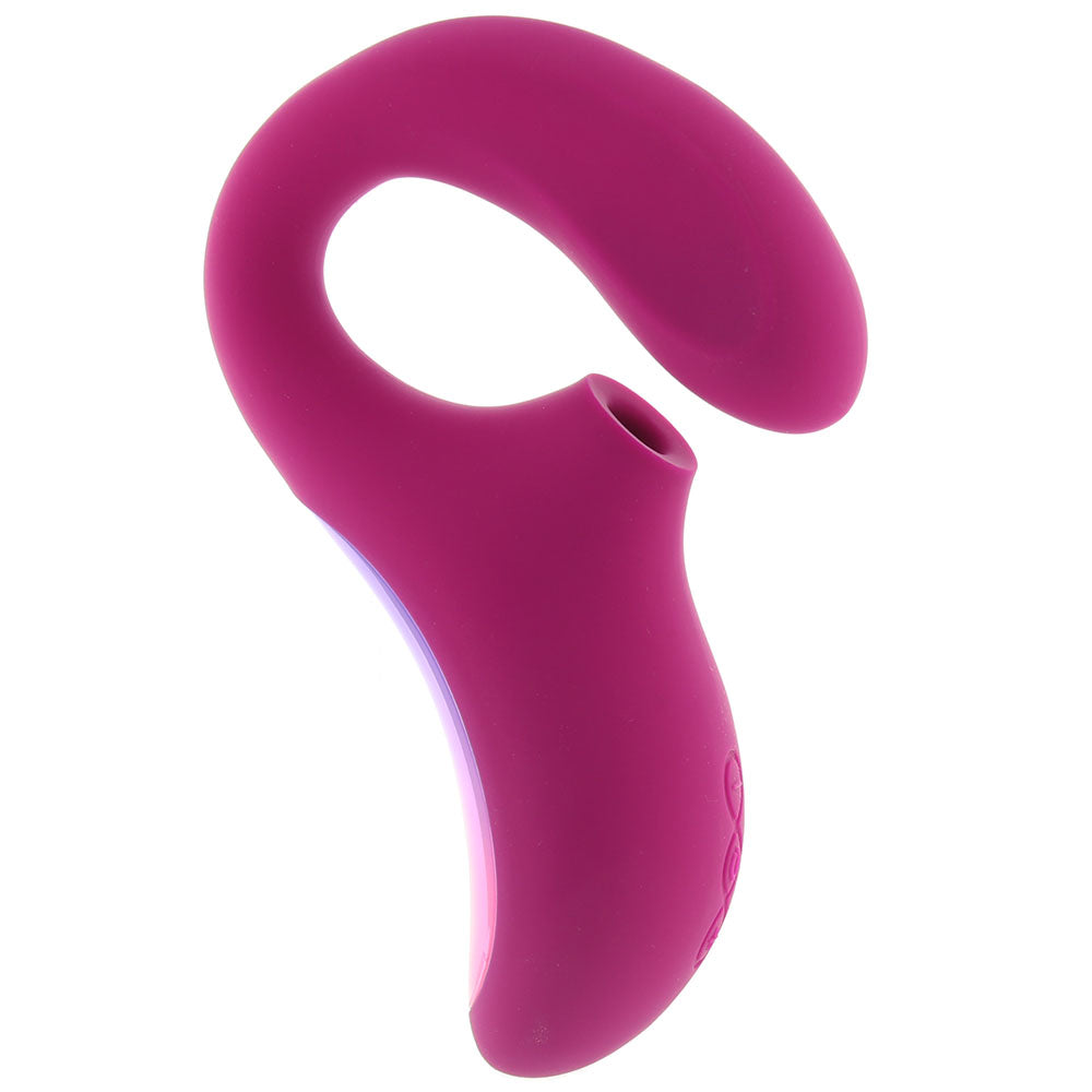 ENIGMA Dual Action Sonic Massager in Deep Rose