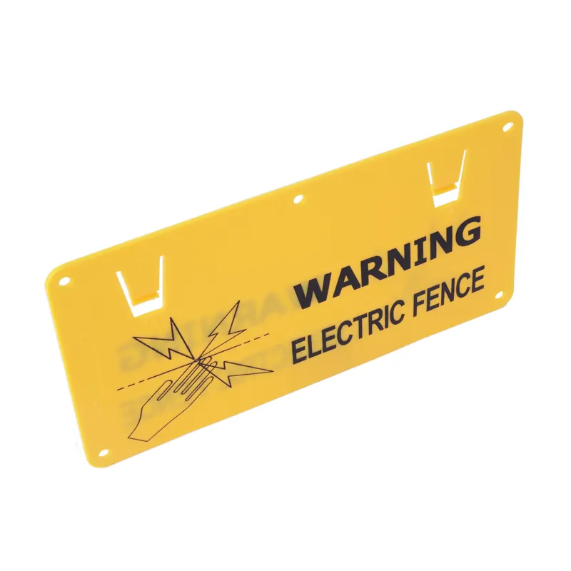 PP material UV resistance easily assembled double sided printing farm electric fence caution sign