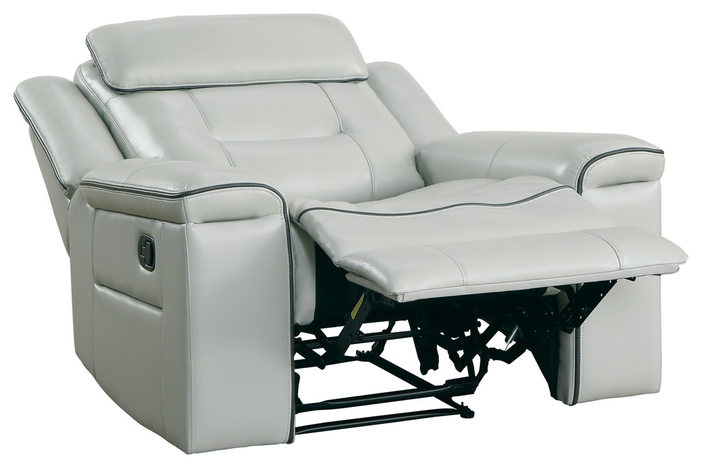 Erding Reclining Chair  Lay Flat   Contemporary   Recliner Chairs   by Lexicon Home  Houzz