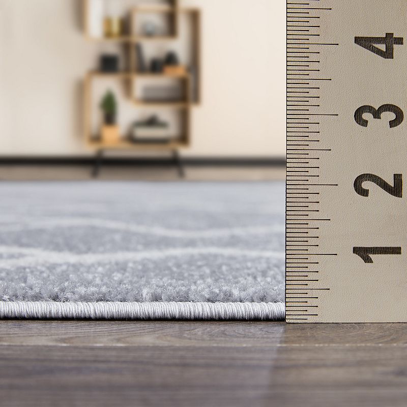 Loomaknoti Kissandrah Ble Gray Area Rug