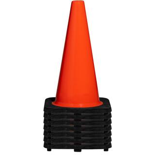 BOEN 18 in. Orange PVC Non Reflective Traffic Safety Cone TC-18