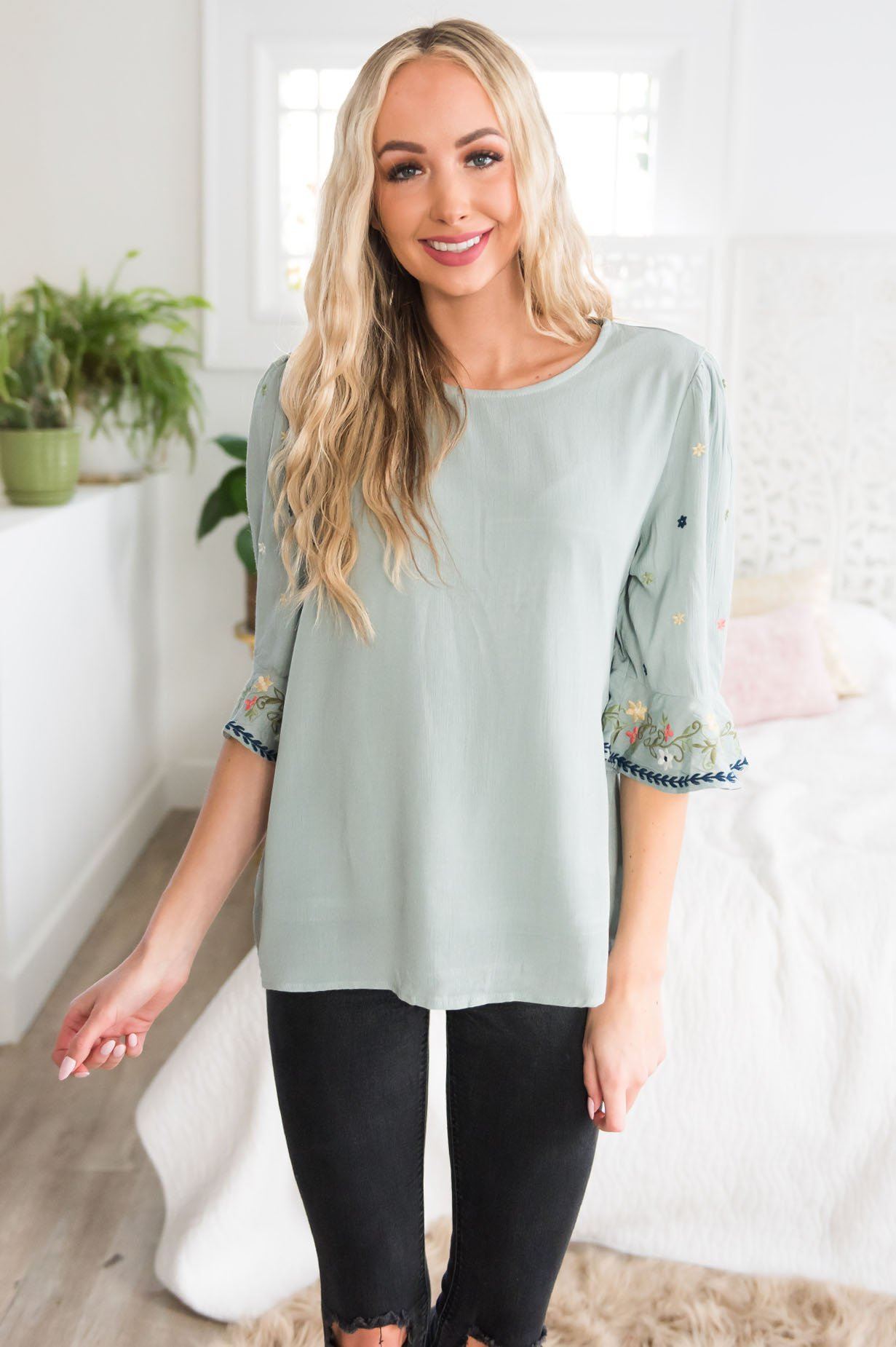 It's All About You Modest Blouse