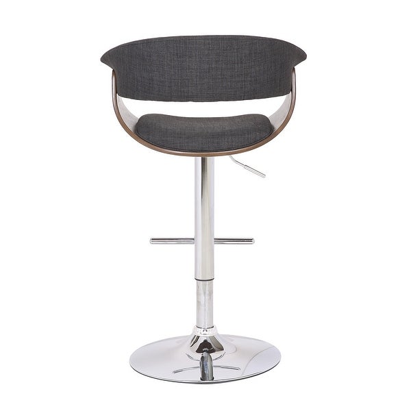 Mid-century Modern Height-adjustable Swiveling Bar Stool