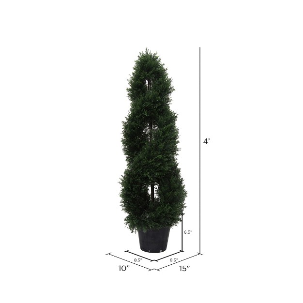 Vickerman Boxwood Double Spiral Everyday Topiary