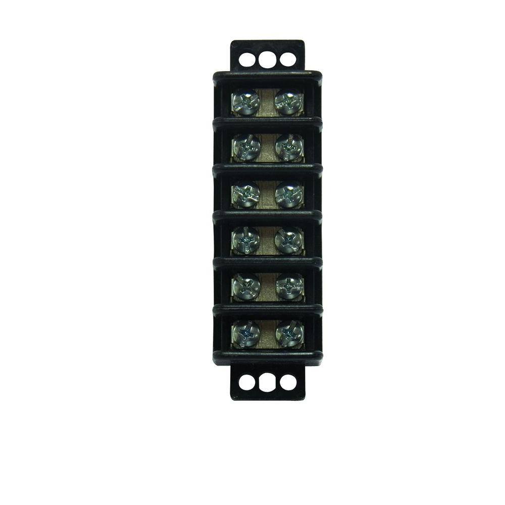 Gardner Bender 22-10 AWG 6-Circuit Terminal Block (1-Pack) GTB-406