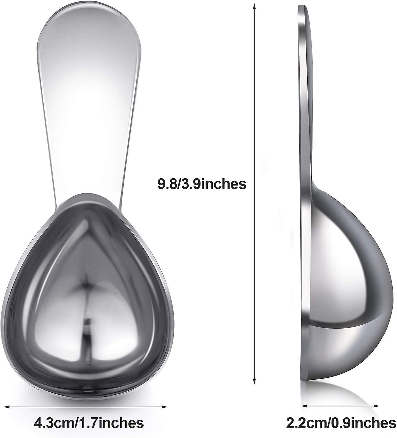 3 Stainless Steel Coffee Spoons， Short Handle Spoons， Coffee Tea Sugar Measurement(silver， 15 Ml)