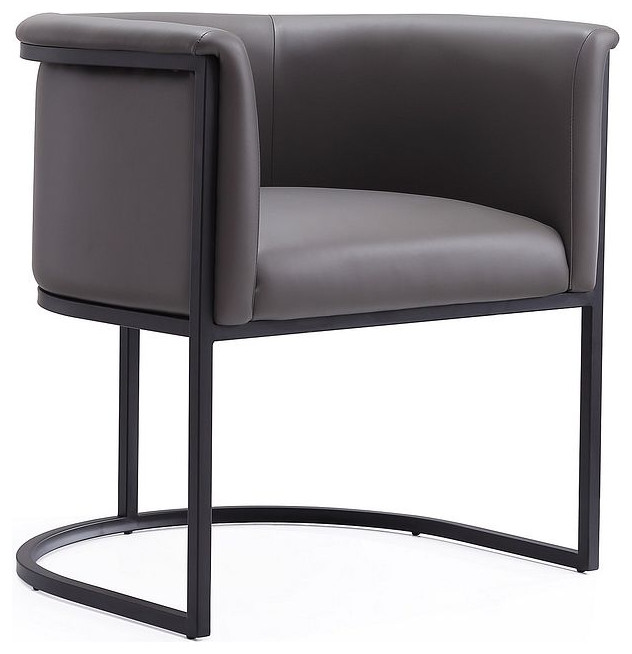 Bali Dining Chair in Saddle and Black   Transitional   Dining Chairs   by HedgeApple  Houzz