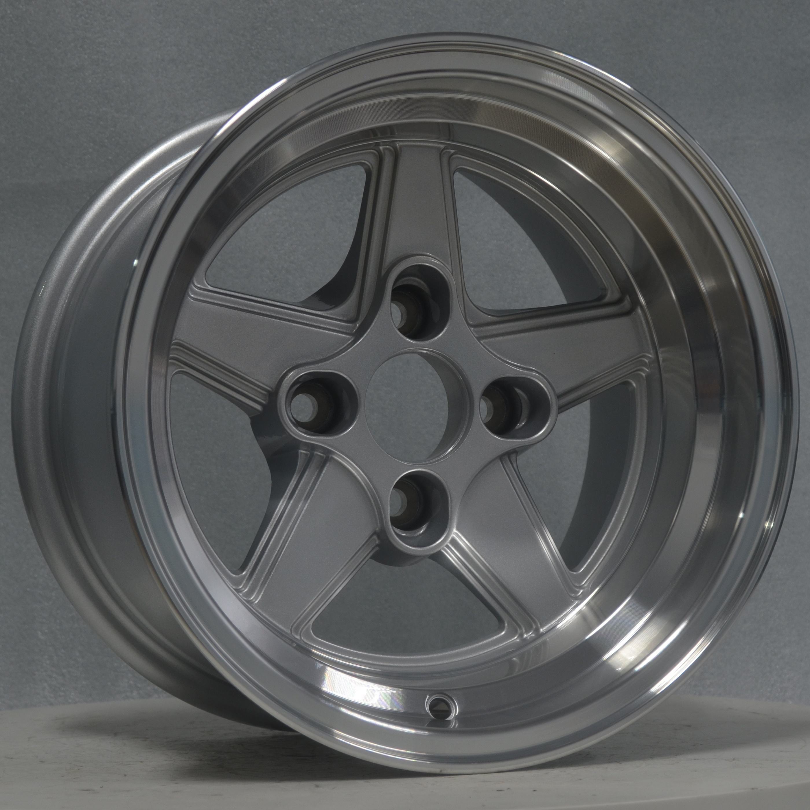 Wholesale Wheels 13X8.0J 4X114.3 Polish Lip Gunmetal Aluminum oy Rims Wheel Customize Casting