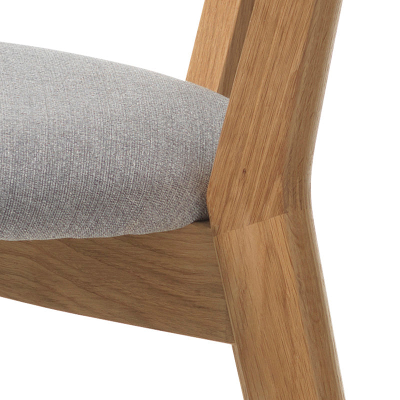 INARI Dining Chair - Oak & Light Grey