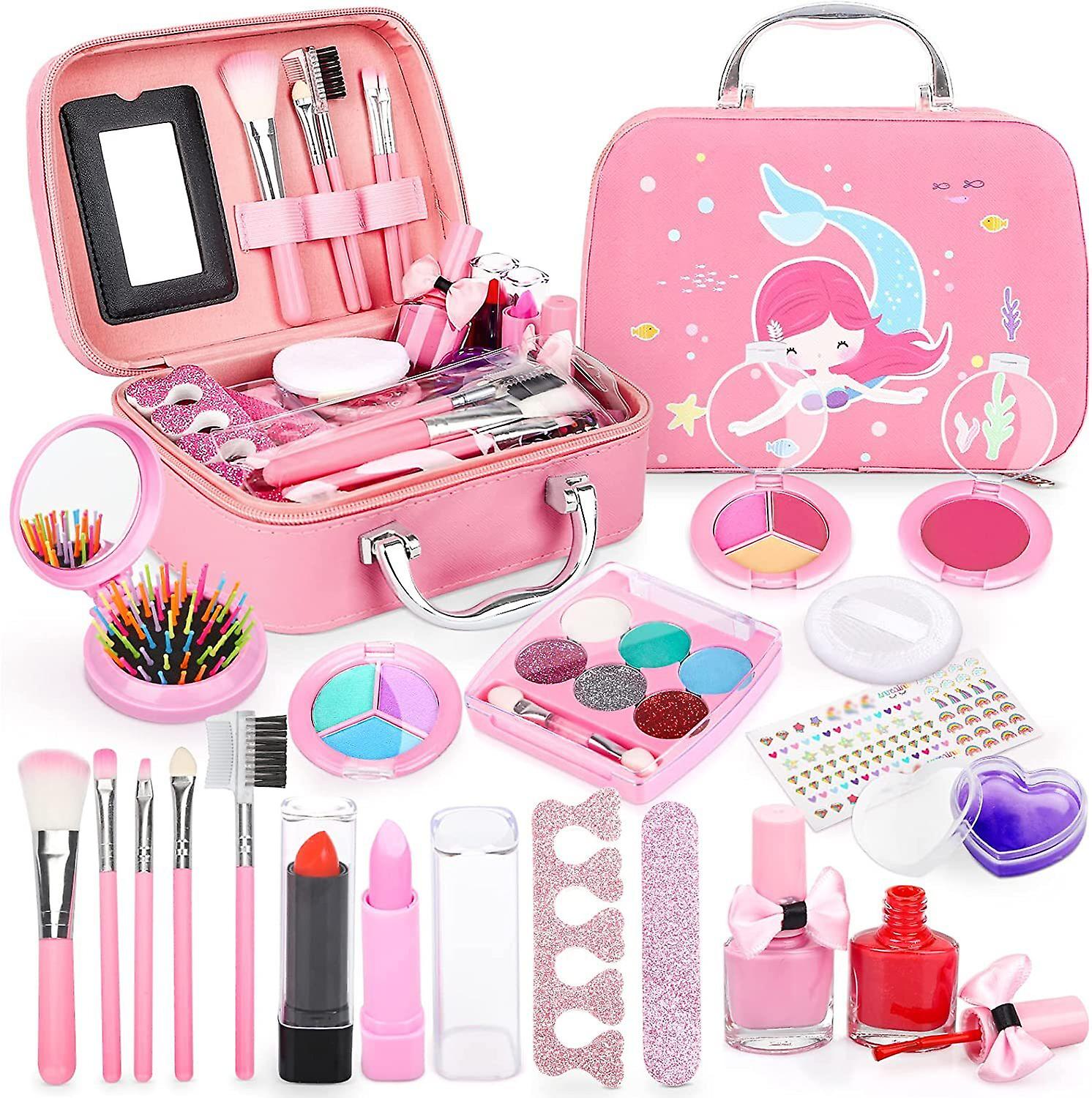 Make-up Toy Box Girls Birthday Gifts Set Open Suitcase