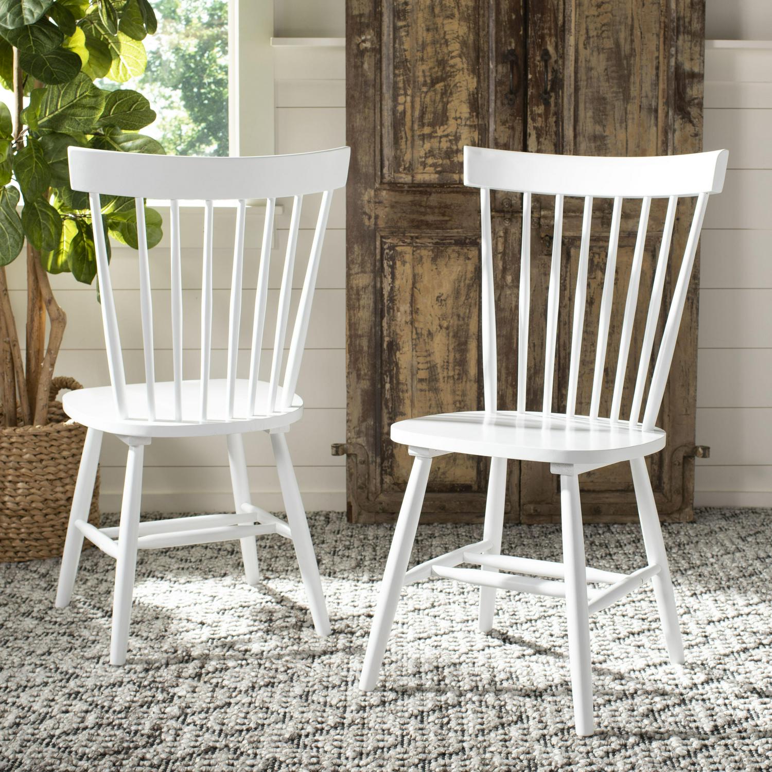 Safavieh Dining Chair， Set of 2， White