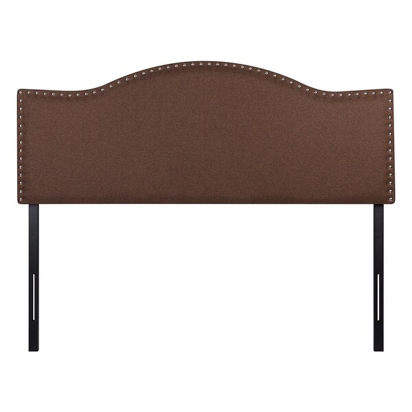 Catalina Upholstered Headboard with Nailhead Trim， Height Adjustable Headboard， Modern Head Board， Fabric Headboard - - 36193654