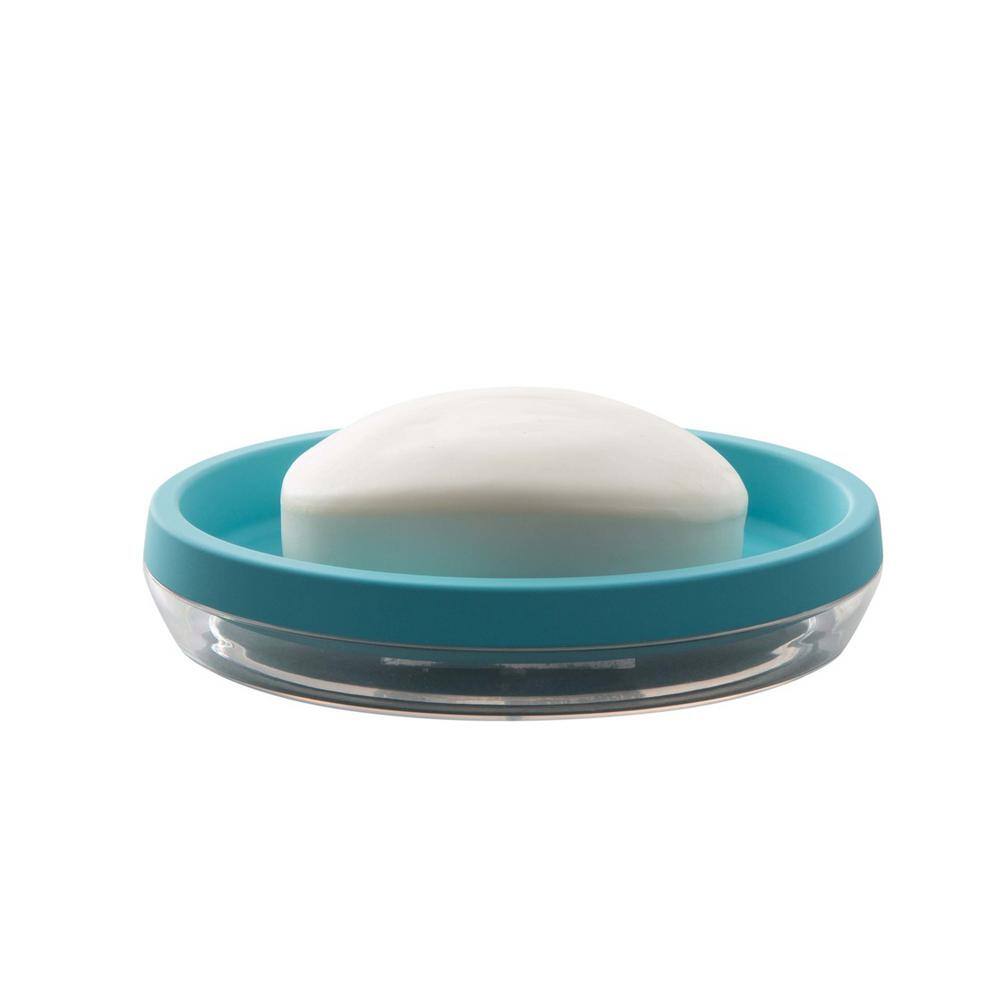 m MODA at home enterprises ltd. Oslo Soap Dish Aqua 106075-AQUA