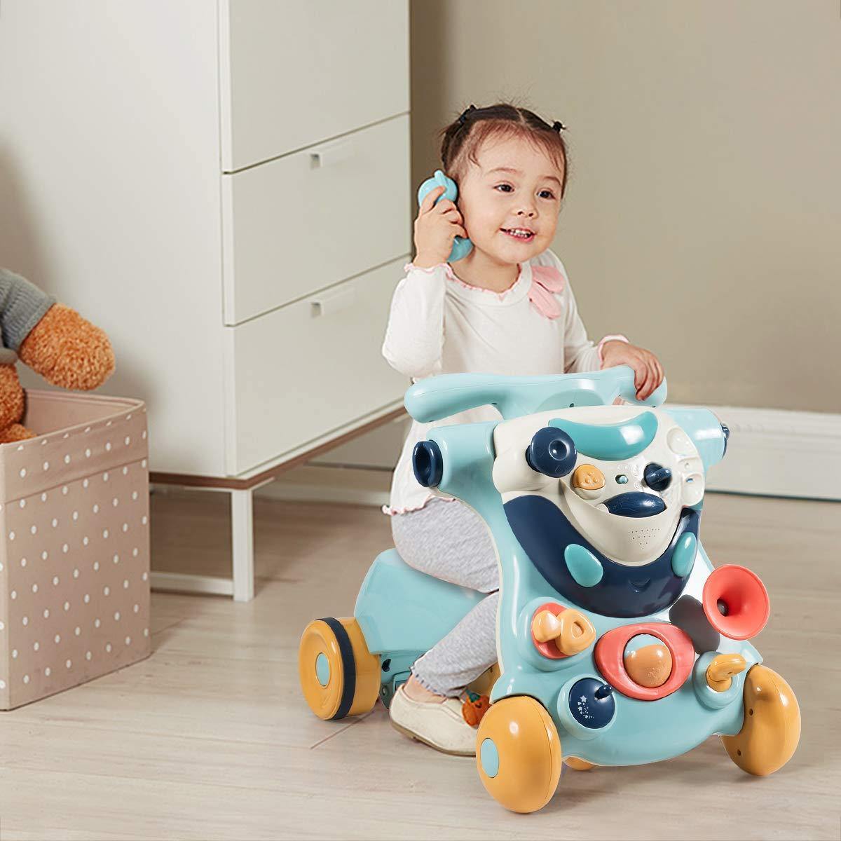 Sit to Stand Walker, 3 in 1 Baby Walker, Ride on Toy Car