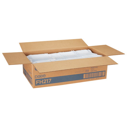 Dixie Heavy Weight Polystyrene White Fork  1000 Co...