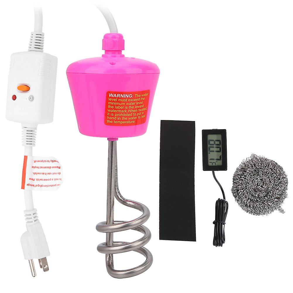 Immersion Water Heater Electric Floating Immersion Heater Boiler With Digital Thermometer Us Plug 110120v2000w