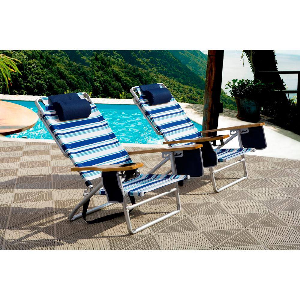 Bergo Unique 14.9 in. x 14.9 in. Sand Commercial or Residential Polypropylene Garage Flooring Tiles 14 Tiles UITILESD2