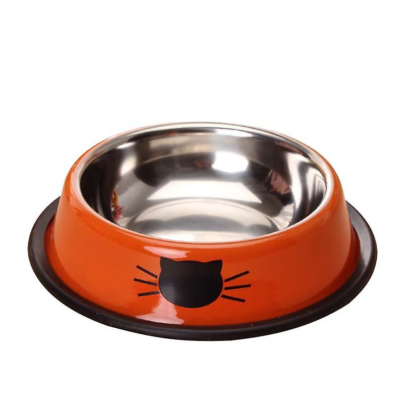 2-piece Cat Bowl Non Slip Stainless Steel Kitten Food Bowl Sturdy Thickened Cat Feeder 13 Oz (approx. 368.5 G) Cat Bowl Suitable For Small Indoor Pets