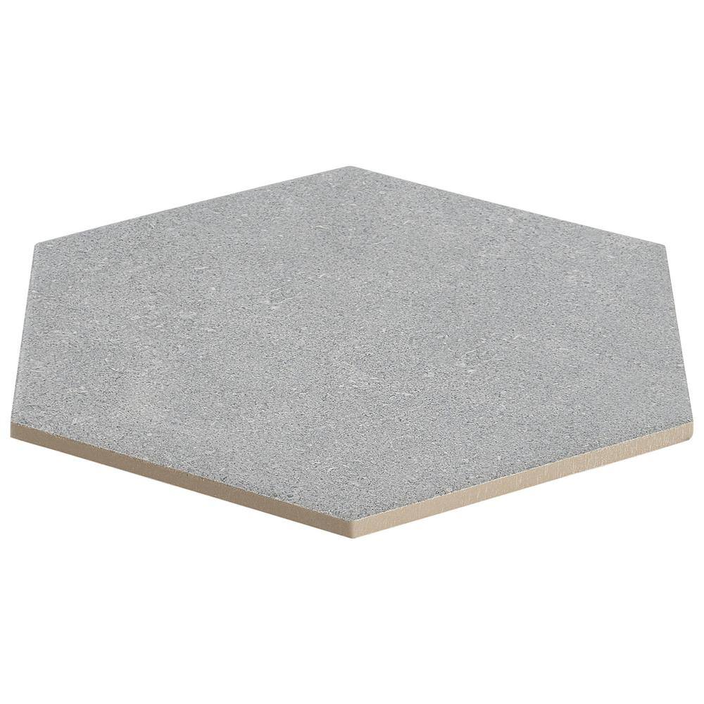 Ivy Hill Tile Sanskrit Gray Hex 8.86 in. x 10.20 in. Matte Porcelain Floor and Wall Tile (9.47 sq. ft.Case) EXT3RD105718