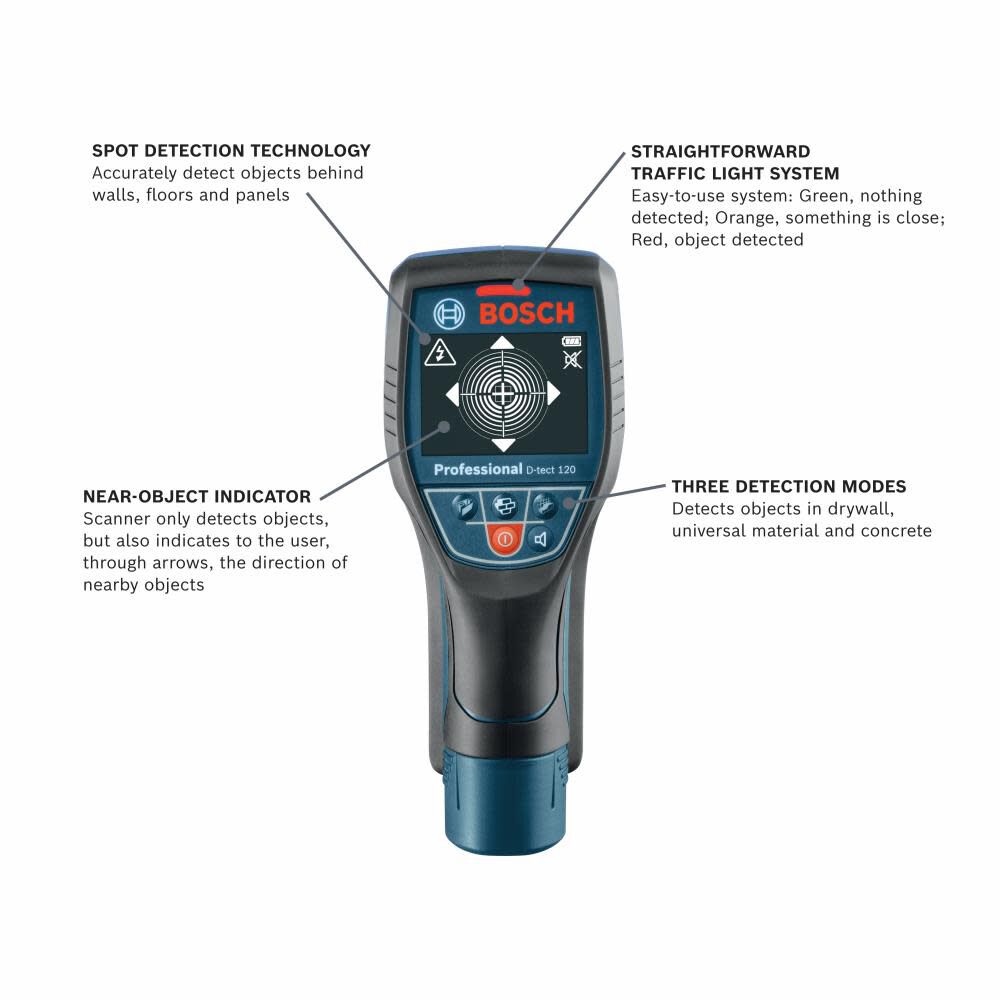 Bosch Wall/Floor Scanner with Radar D-tect 120 from Bosch