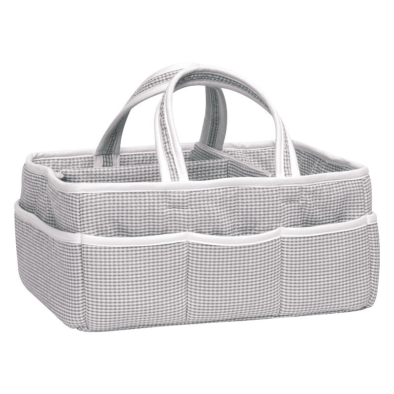 Trend Lab Gray Gingham Storage Caddy