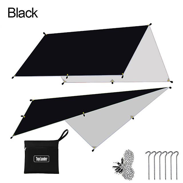 Camping Tourist Tarp With Peg Rope Waterproof Ultralight Sun Shelter Outdoor Awning Tent Sail Canopy Sunshade Garden Shade Cover