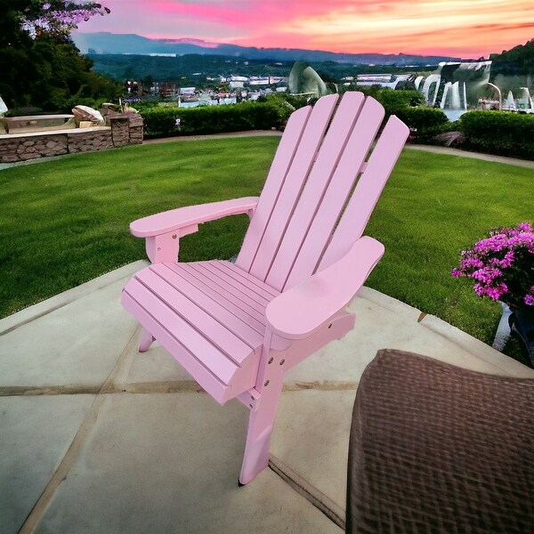 KISRAIS Wooden Children Adirondack Chair for Outdoor/Indoor Use