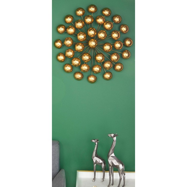 Metal Starburst Wall Decor With Orb Detailing Gold Olivia amp May