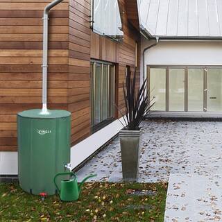 VINGLI 100 Gal. Collapsible Rain Barrel Portable Water Storage Tank Rainwater Collection HDG26000757