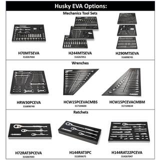 Husky SAE and Metric Ratcheting Wrench Set in EVA Tray (30-Piece) HRW30PCEVA