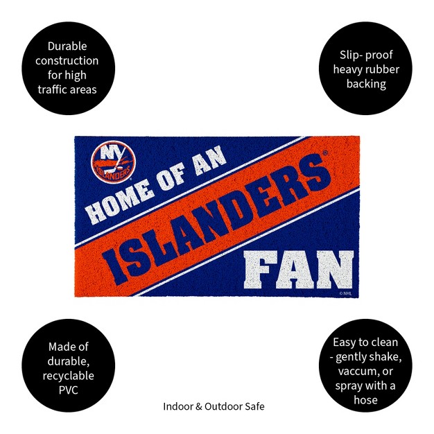 Evergreen New York Islanders Pvc Mat Color