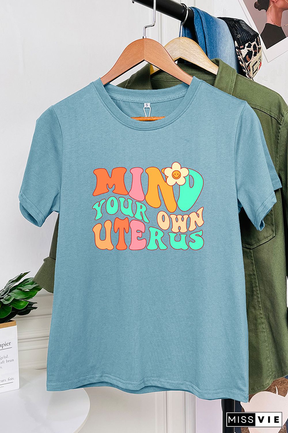 Mind your own Uterus Graphic Tee Wholesale