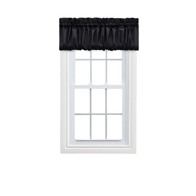 Rod Pocket High Quality Fabric Balloon Valance 60 quot x15 quot Black